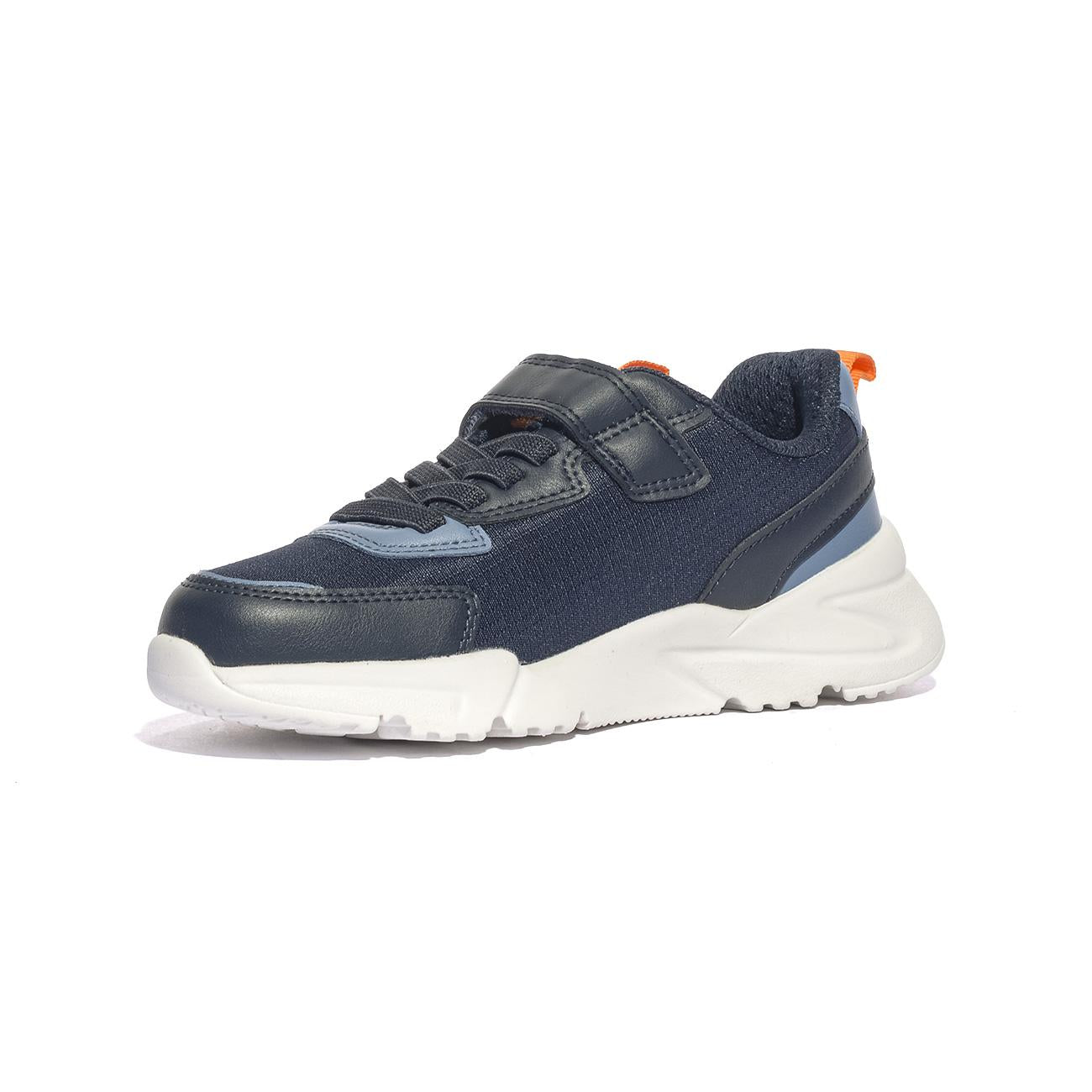 GEOX J55MQB 0FU54 NAVY ORANGE  C0659 Sneakers Bambino 