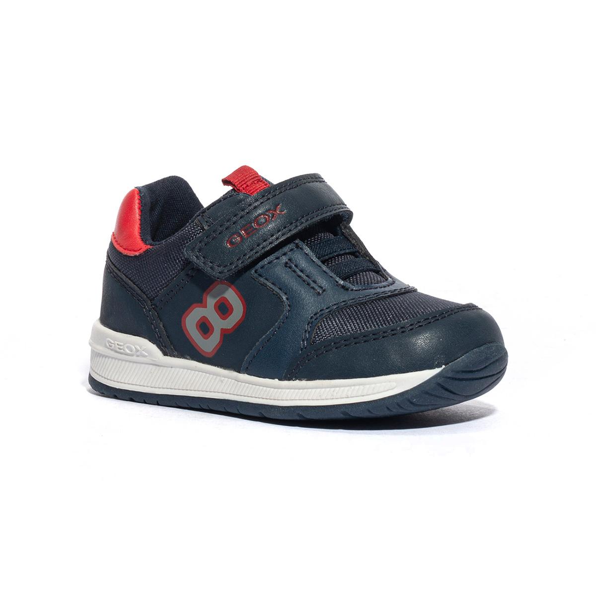 GEOX B360RA 054FU NAVY RED C0735 Sneakers Bambino 