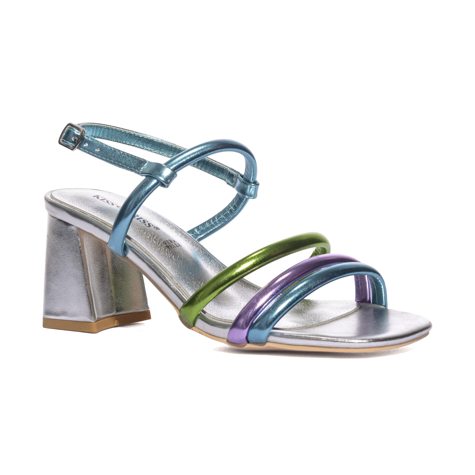 KISS KRISS G31 MULTICOLOR ARGENTO Sandali Donna 