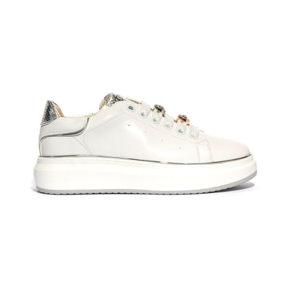 KEYS K9008 WHITE SILVER Sneakers Donna 