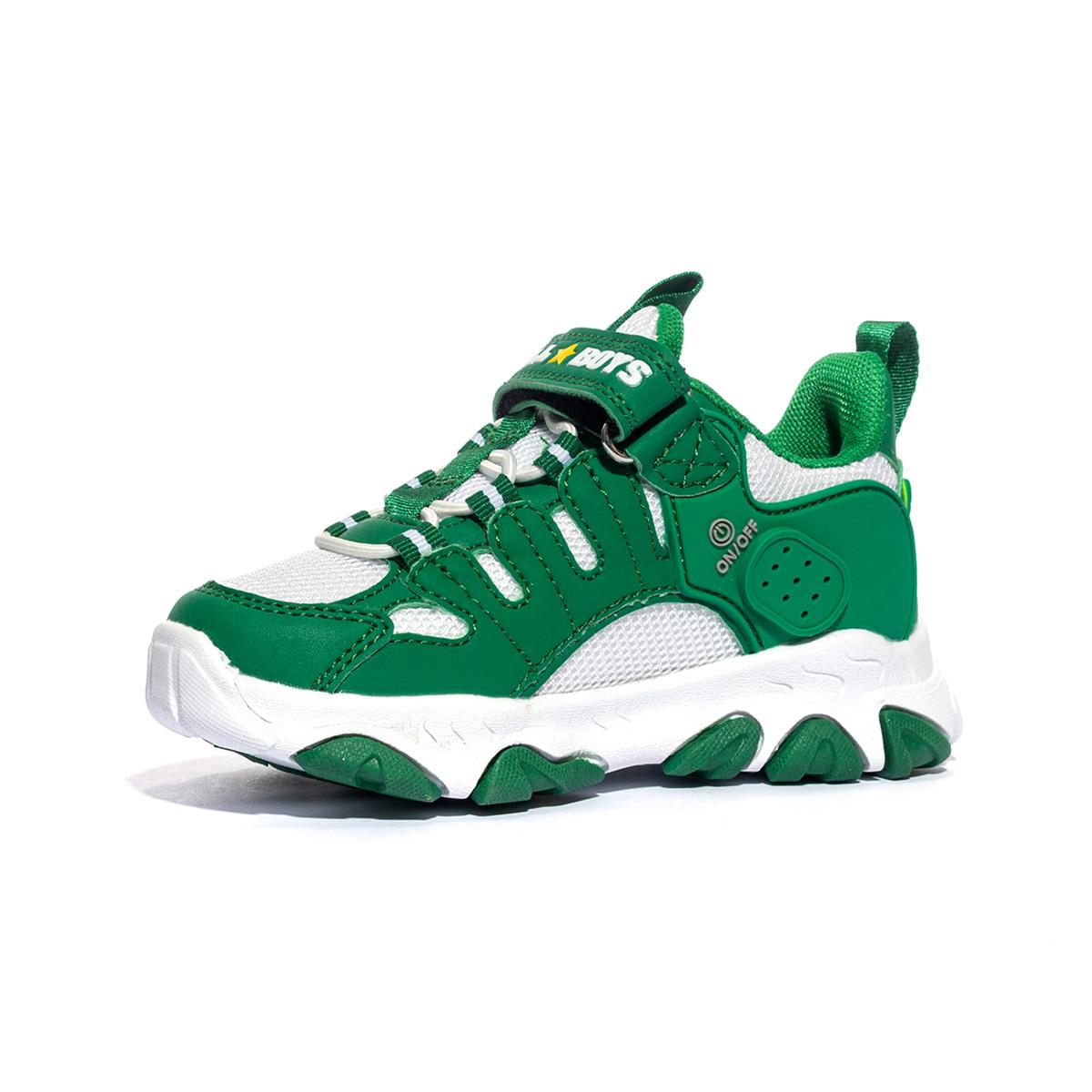 BULL BOYS DNAR5010B00 BIANCO VERDE Sneakers Bambino 