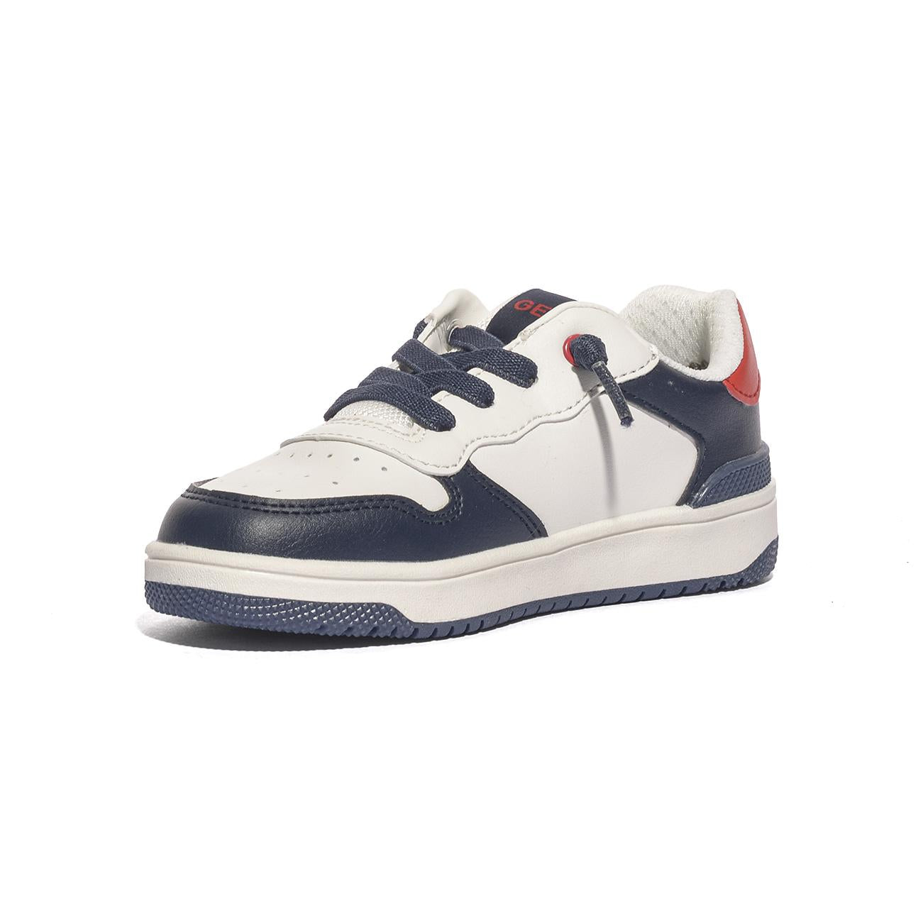GEOX J45LQB WHITE NAVY C0899 Sneakers Bambino 