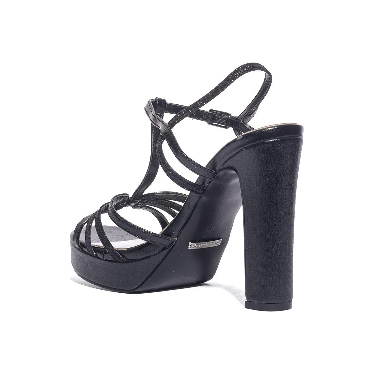 KISS KRISS M05 VIT.GLITTER NERO Sandali Donna 