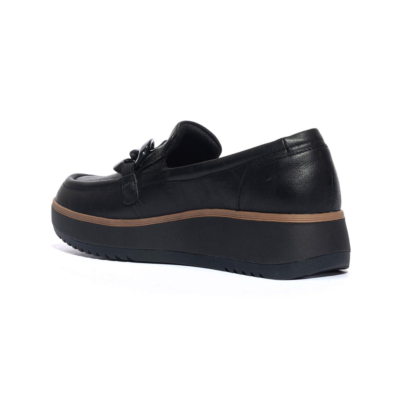 CLARKS 180109 BLACK LEA Slip-on Donna 