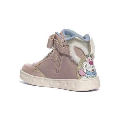 GEOX J468WG 011KN LT ROSE PLATINUM     C8W2U Sneakers Bambina 