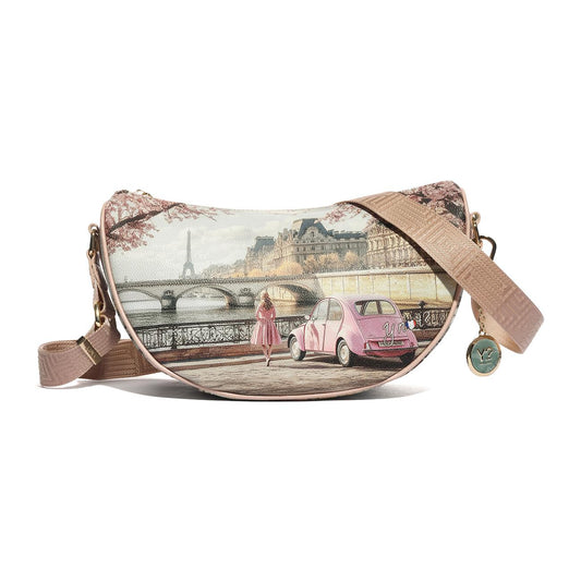 Y-NOT YES717S6 PARIS EN ROSE BORSA TRACOLLA PICCOLA Donna 