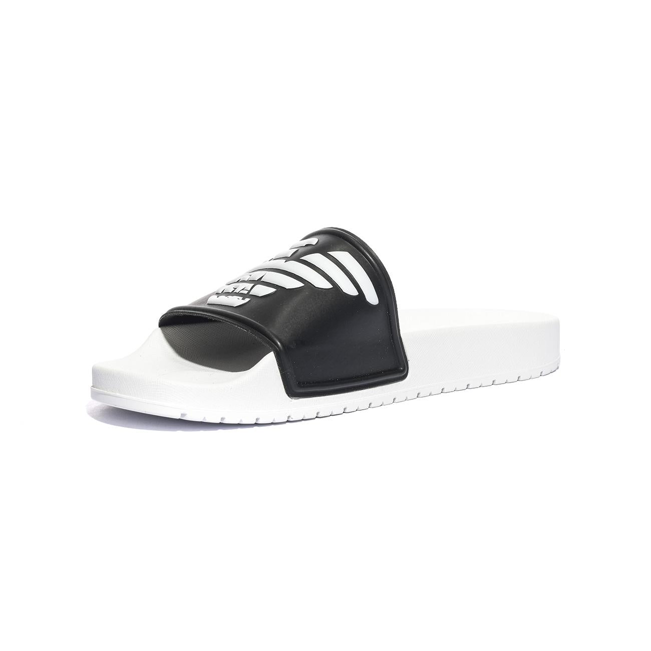 ARMANI XVPS04 BLACK WHITE BLACK Ciabatte Uomo 