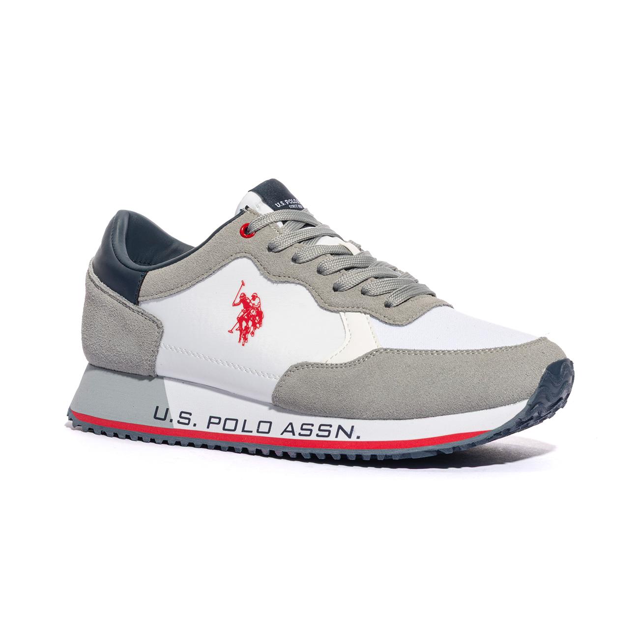 U.S. POLO ASSN. CLEEF006 WHI LGR Sneakers Uomo 