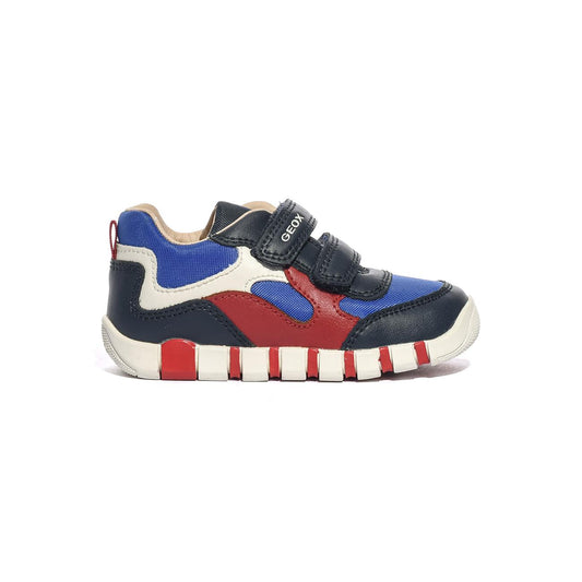 GEOX B5655A 054FU NAVY RED  C0735 Sneakers Bambino 