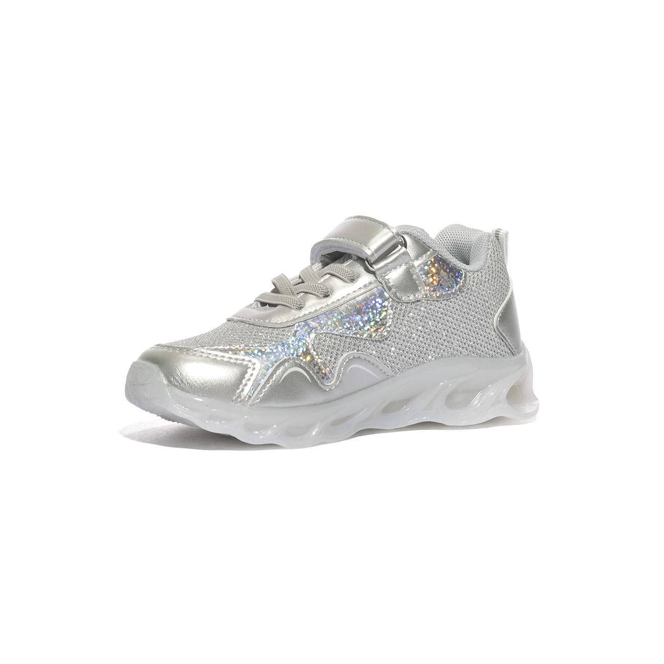 SKIFIDOL SK210 WHITE SILVER Sneakers Bambina 