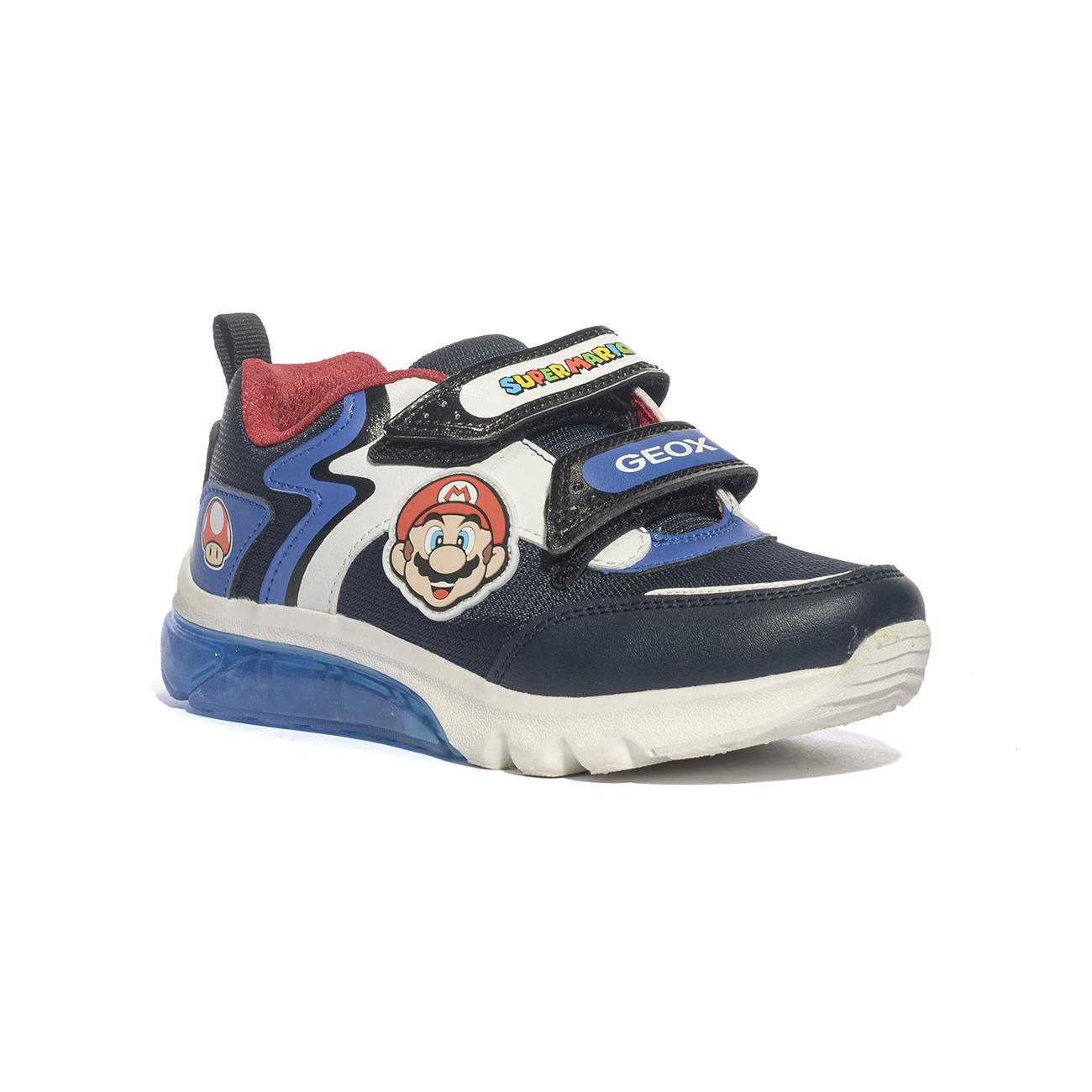 GEOX J46LBI 054FU NAVY ROYAL  C4226 Sneakers Bambino 