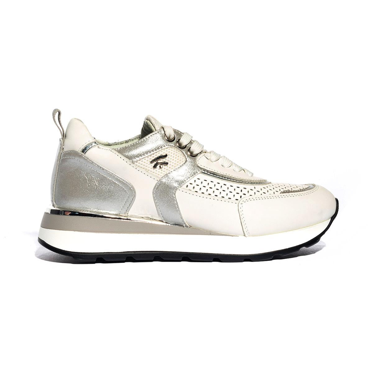 KEYS K6200 WHITE SILVER Sneakers Donna 