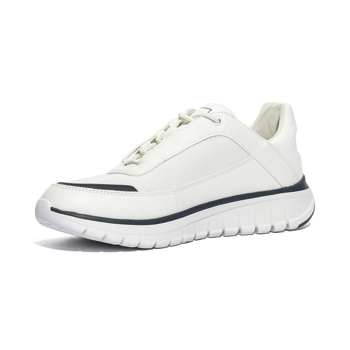 GEOX U65N4D 0BU11 WHITE DK NAVY    C1039 Sneakers Uomo 