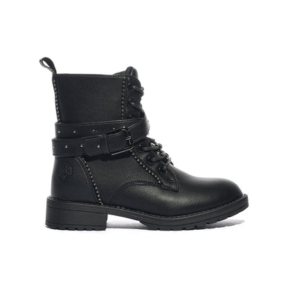 LUMBERJACK 102226601 BLACK Anfibi Bambina 