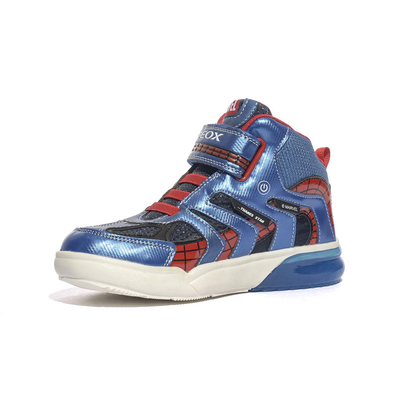 Sneakers Geox Spiderman Grayjay Blu Rosso J269YC 011CENAVY ROYAL  C4226 GEOX
