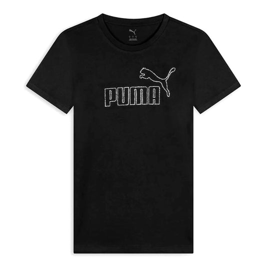PUMA 693519-01 black T-Shirt Donna 