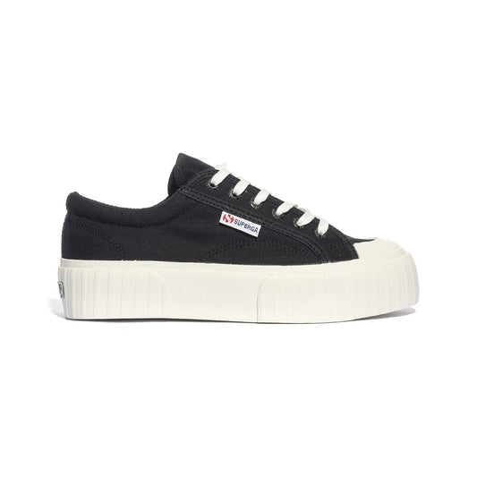 SUPERGA 2631 BLACK WHITE Sneakers Donna 