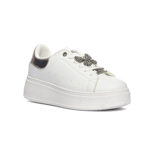 FREDDY FY7717 WHITE PEWTER Sneakers Donna 