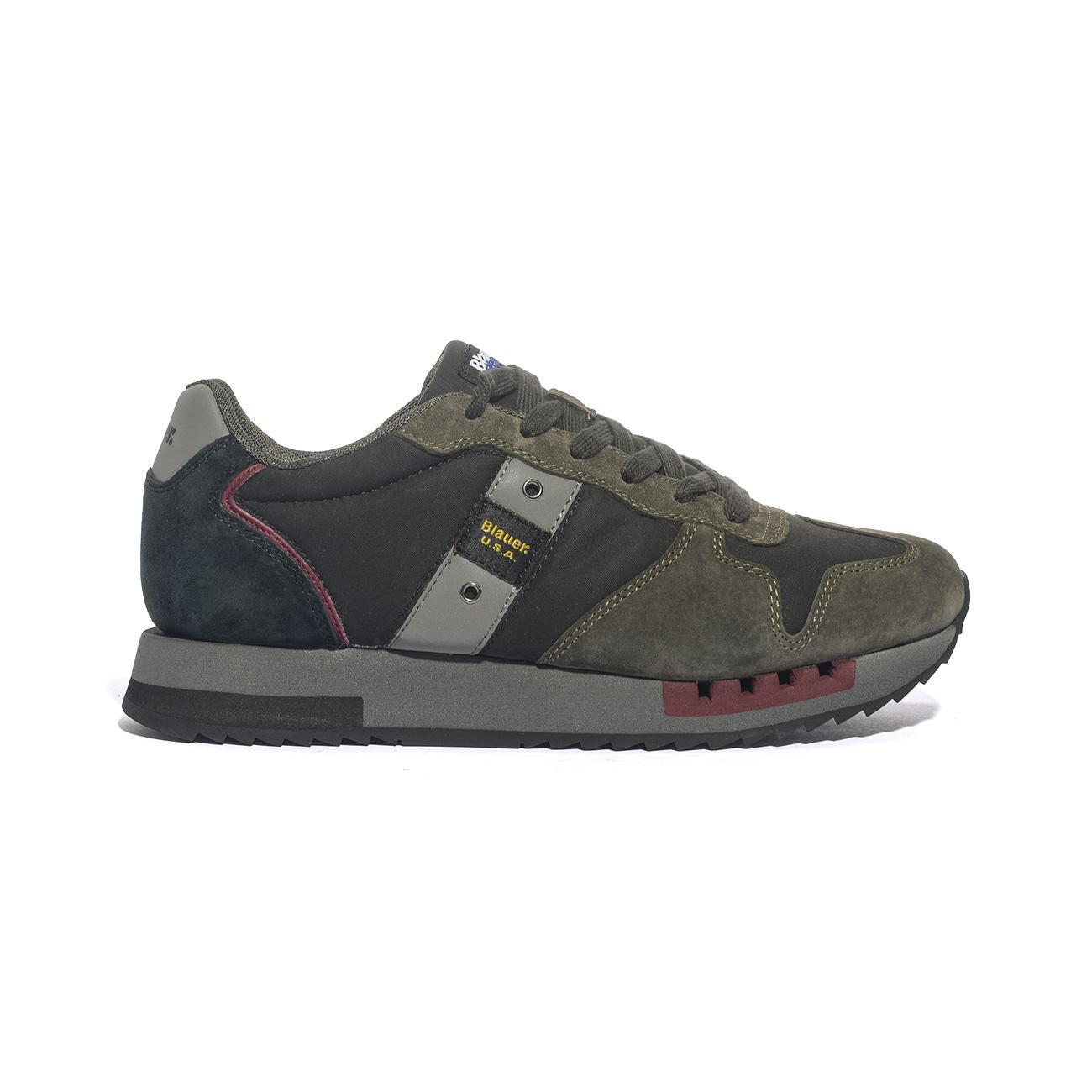 BLAUER F5QUEENS01 BLACK MILITARY Sneakers Uomo 