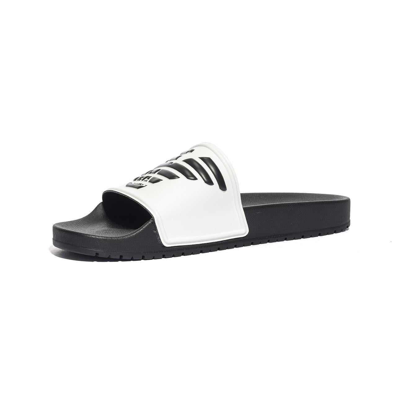 ARMANI XVPS04 WHITE BLACK BLACK Ciabatte Uomo 
