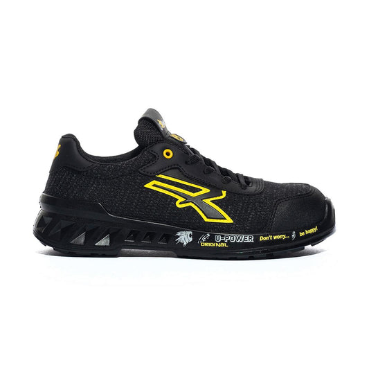 Sneakers Antinfortunistica U-power Frank Nere Gialle RV20036MIX U-POWER
