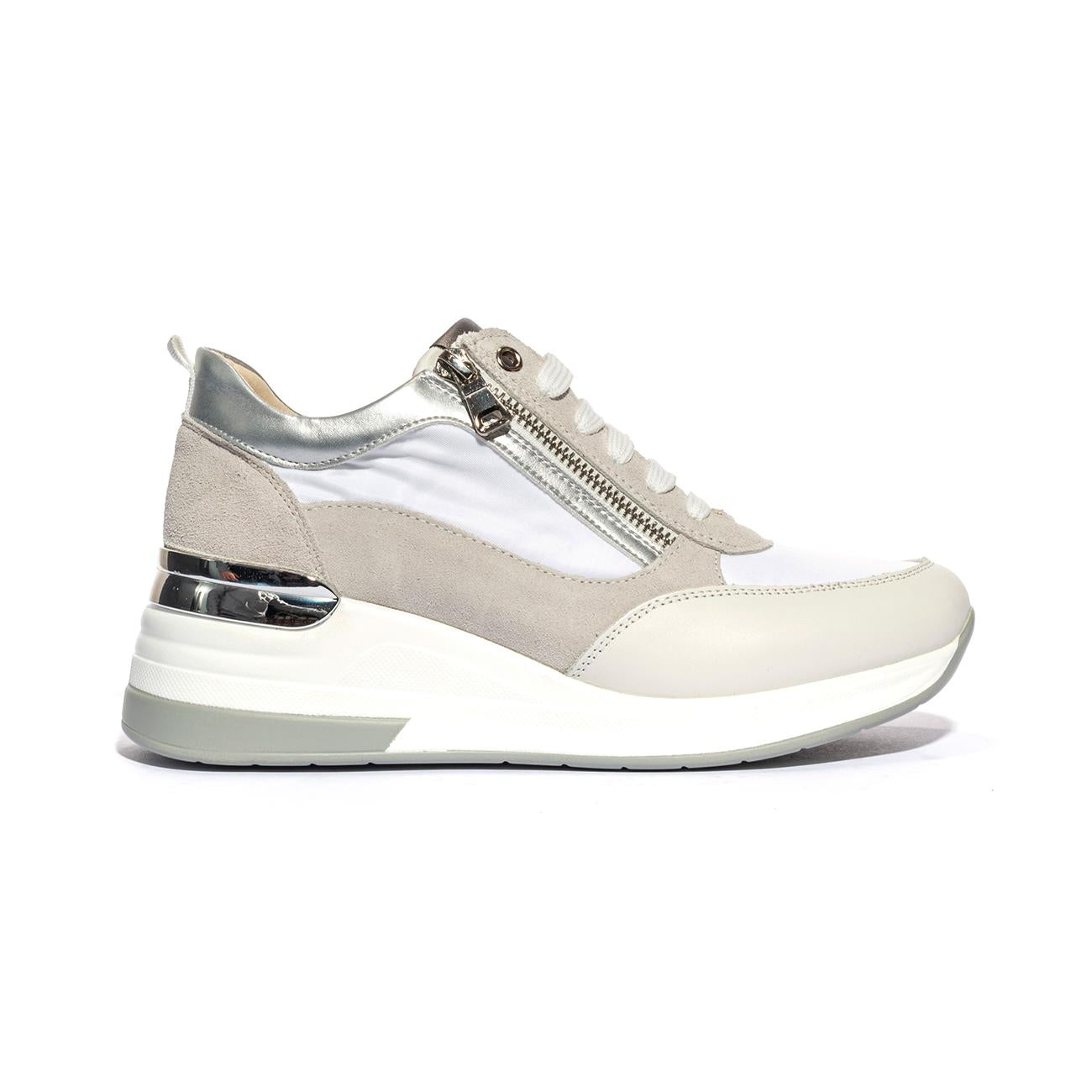 KEYS K9021 WHITE SILVER Sneakers Donna 