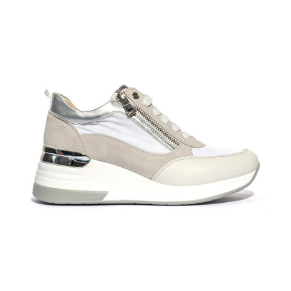 KEYS K9021 WHITE SILVER Sneakers Donna 