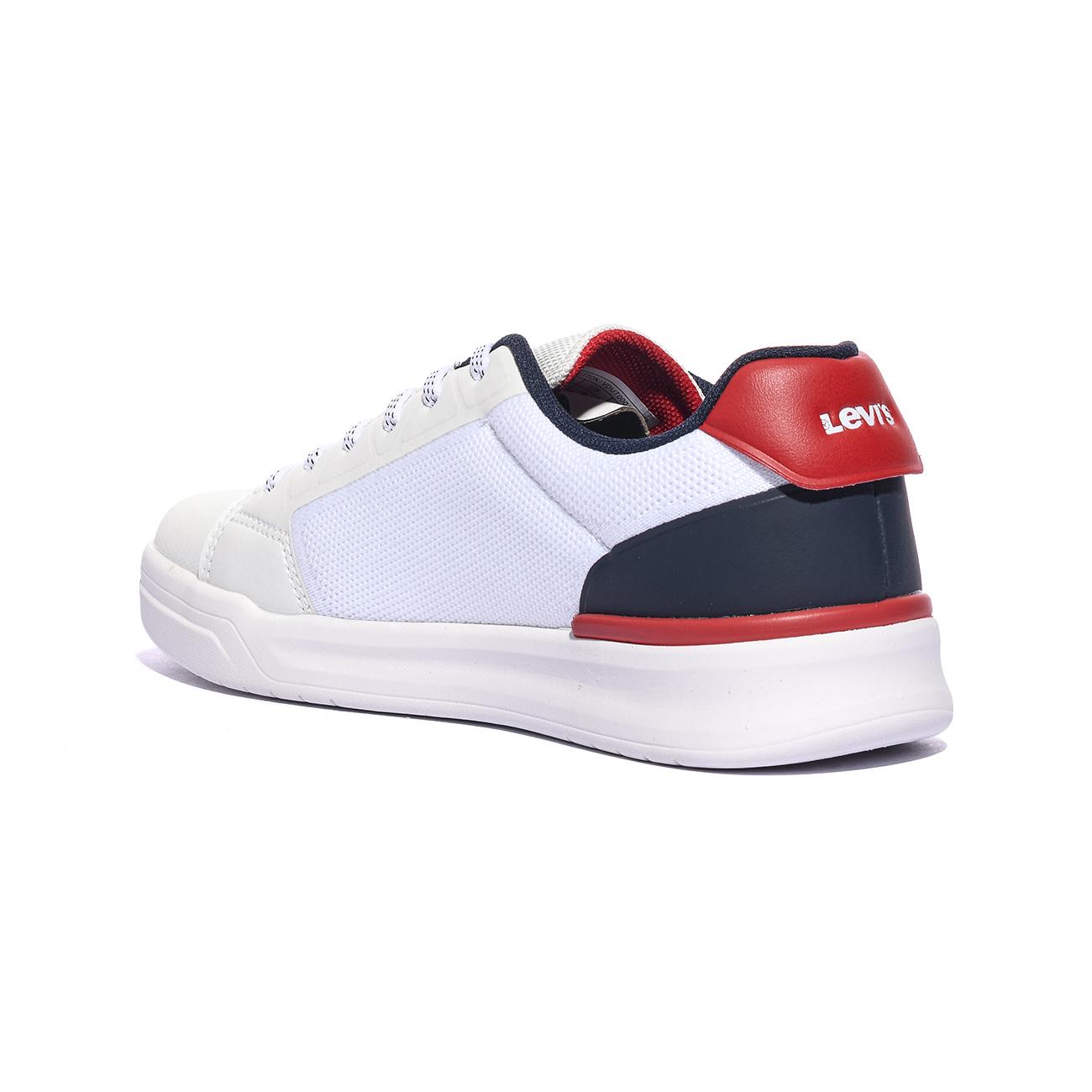 LEVI'S VDUT0004T WHITE NAVY RED Sneakers Bambino 