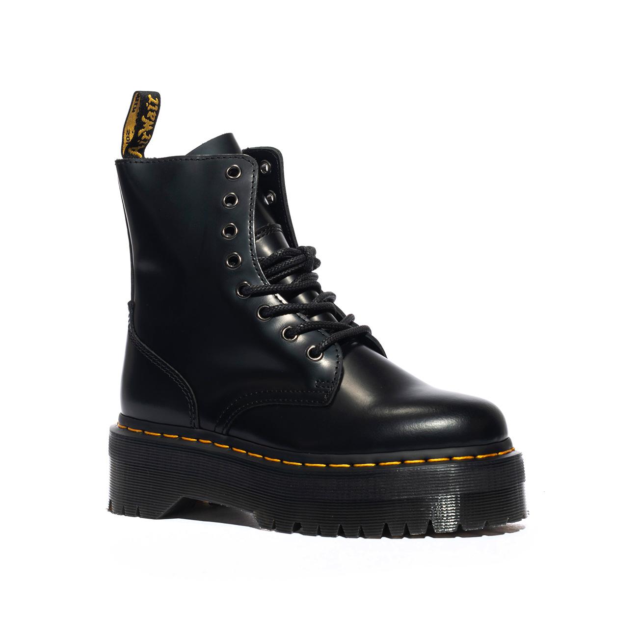 Stivaletti Dr. Martens Jadon Neri 15265001Black Polished Smooth DR MARTENS