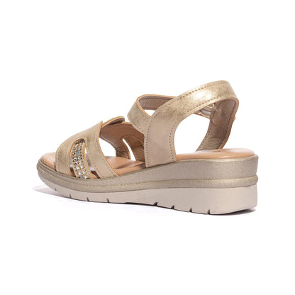 VALLEVERDE 55561 GOLD Sandali Donna 