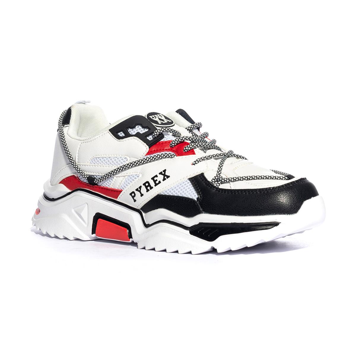 PYREX PY80356 WHITE NERO Sneakers Uomo 
