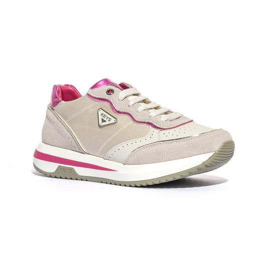 KEYS K9232 P.WHITE FUXIA Sneakers Donna 