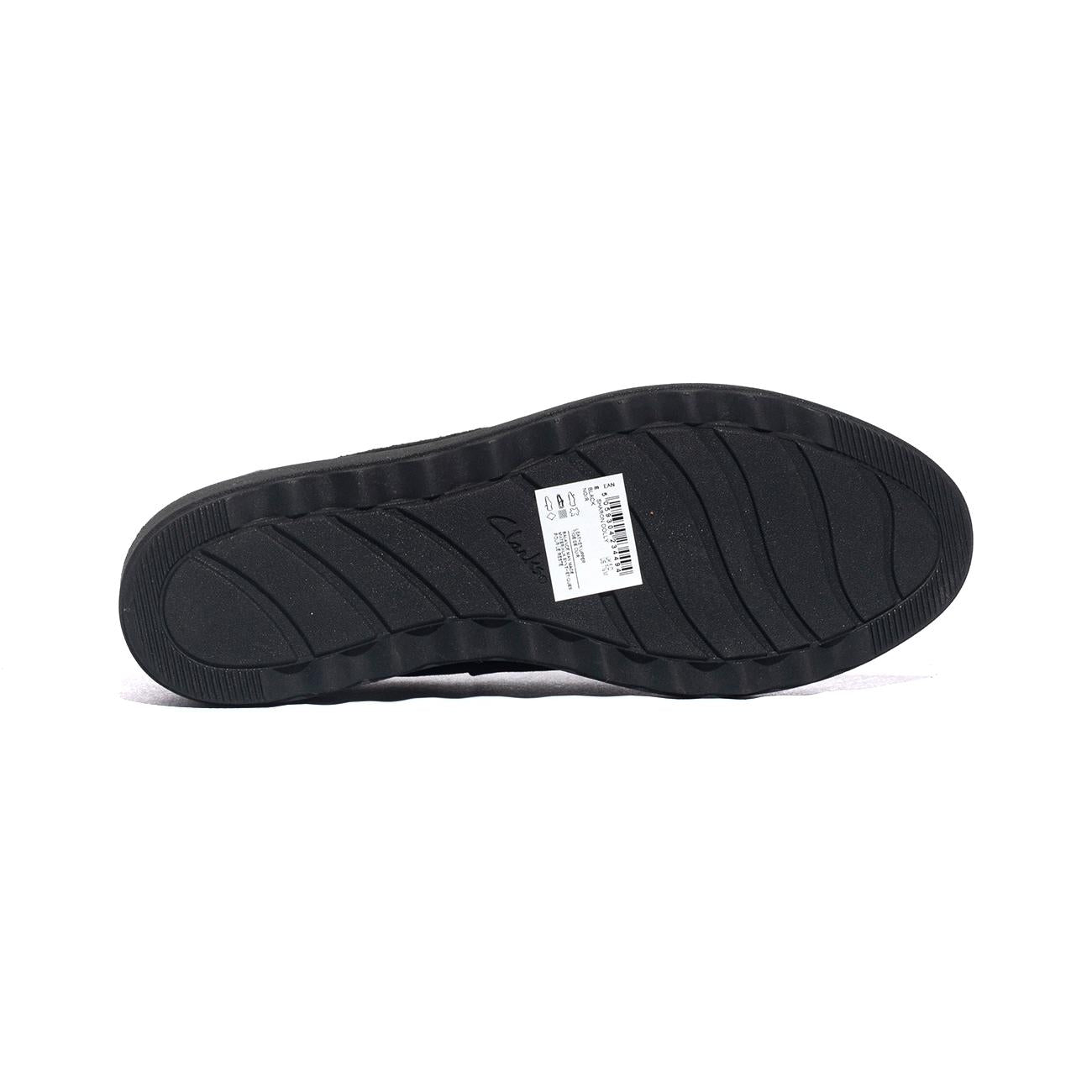 CLARKS 155819 BLK SUEDE W DKTAN Mocassini Donna 