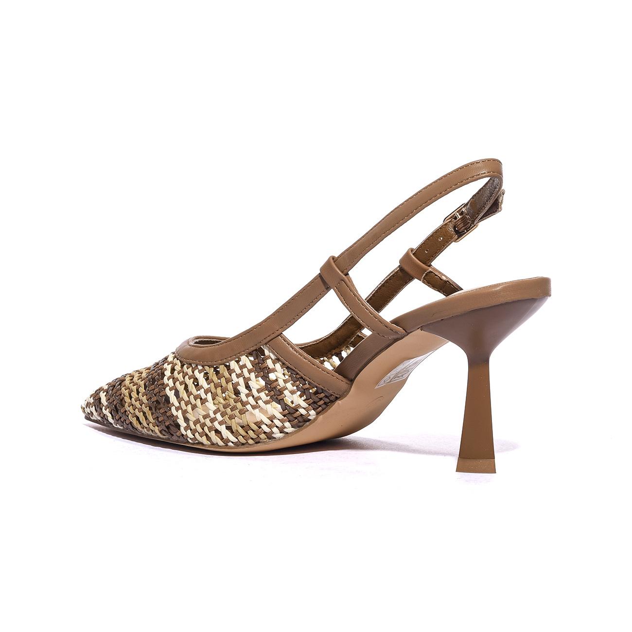 KEYS K12060 BROWN BGE WHTBROWN BGE WHT Decollete Donna 