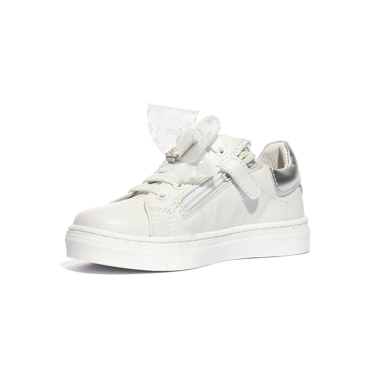 BALDUCCI BUTT1901 BIANCO ARGENTO Sneakers Bambina 