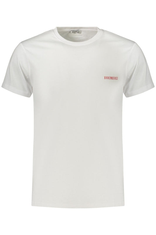 BIKKEMBERGS BKK3MTS04_BIWHITE Bianco T-Shirt Uomo 