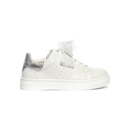 BALDUCCI BUTT1901 BIANCO ARGENTO Sneakers Bambina 