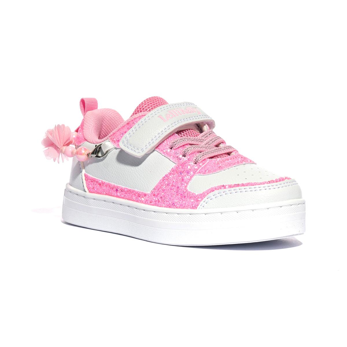 LELLI KELLY LKAA4010A00 BIANCO ROSA Sneakers Bambina 