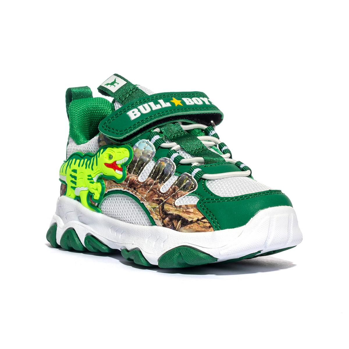 BULL BOYS DNAR5010B00 BIANCO VERDE Sneakers Bambino 