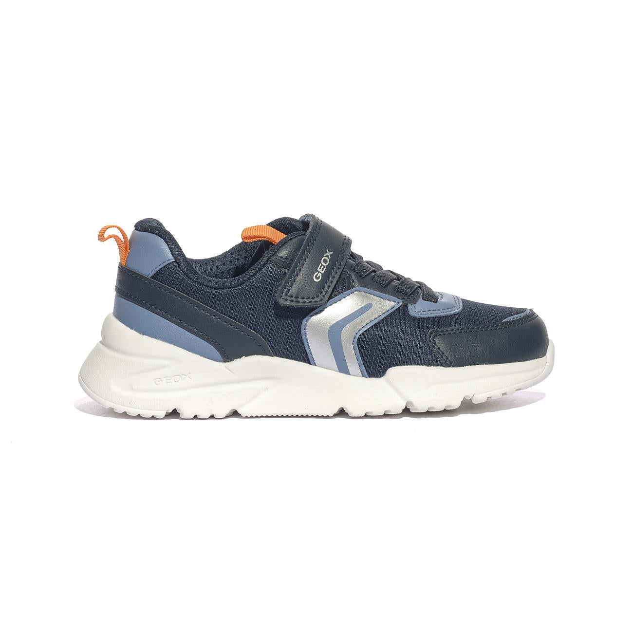 GEOX J55MQB 0FU54 NAVY ORANGE  C0659 Sneakers Bambino 