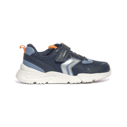 GEOX J55MQB 0FU54 NAVY ORANGE  C0659 Sneakers Bambino 