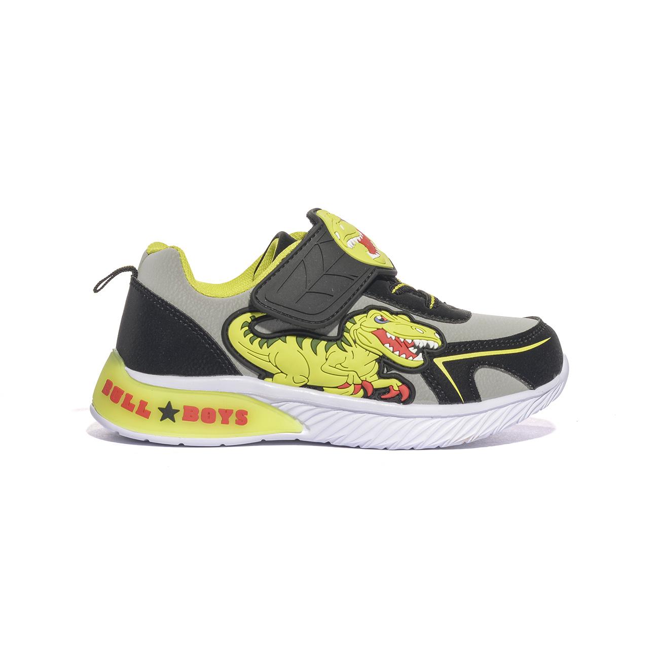 BULL BOYS DNAL5141 GRIGIO NERO Sneakers Bambina 