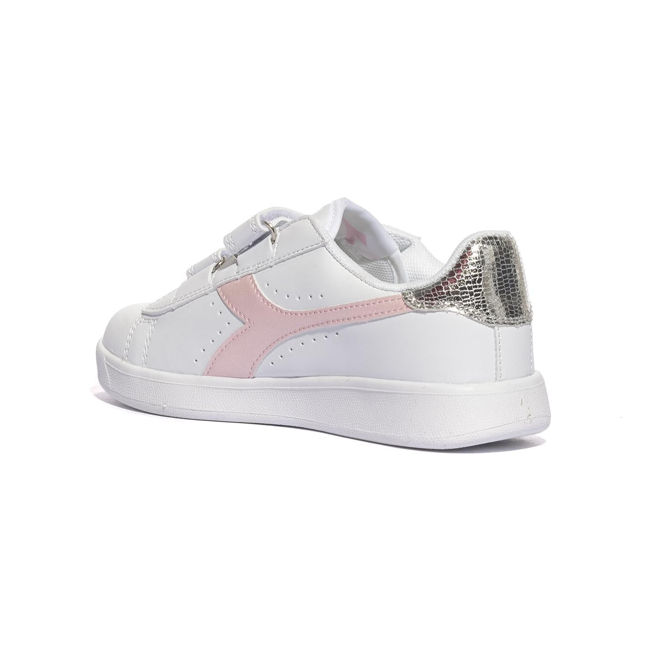 DIADORA 101182615 WHITE PINK LADY Sneakers Bambina 