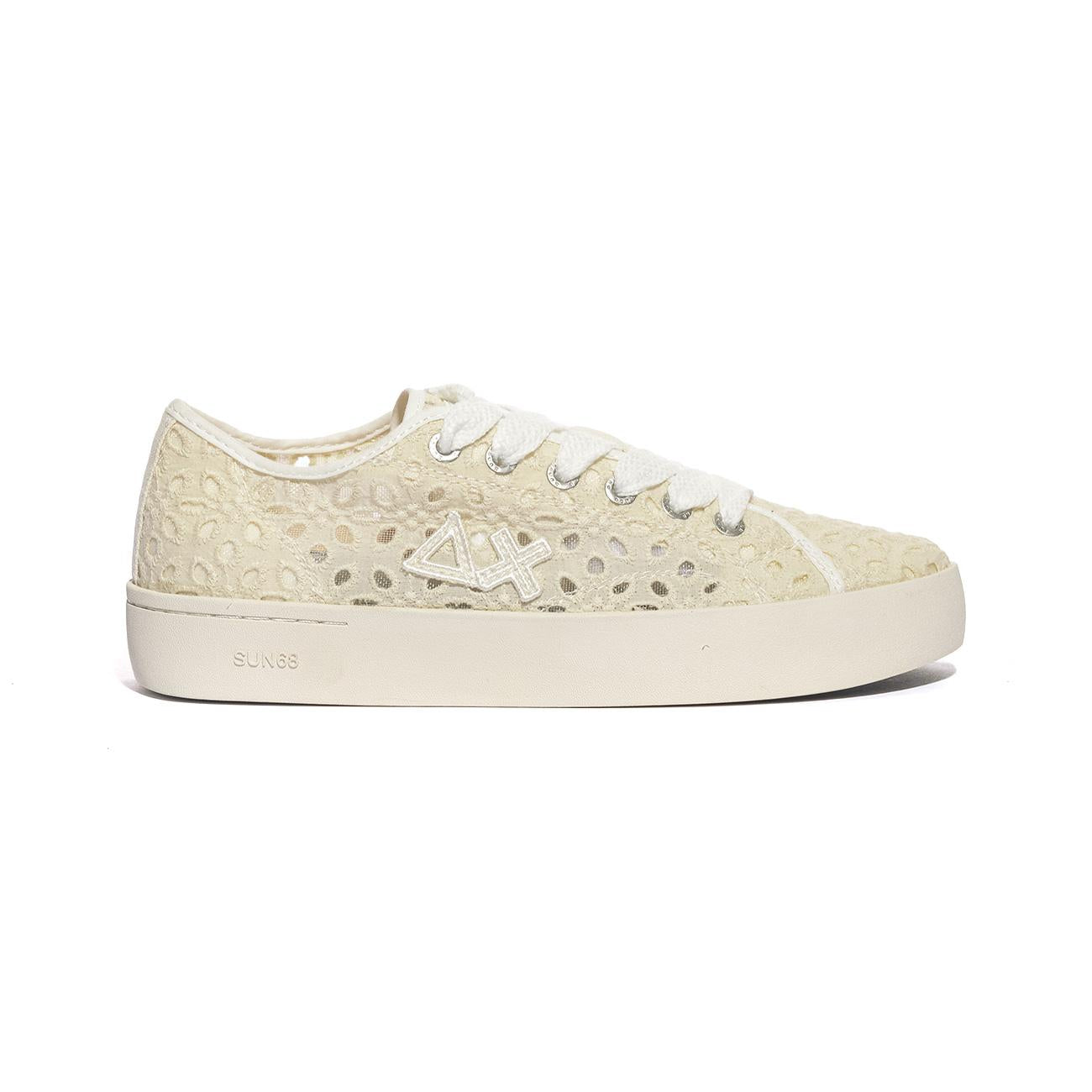 Sneakers Sun68  KATY LACES Bianche Z34224BIANCO PANNA SUN 68