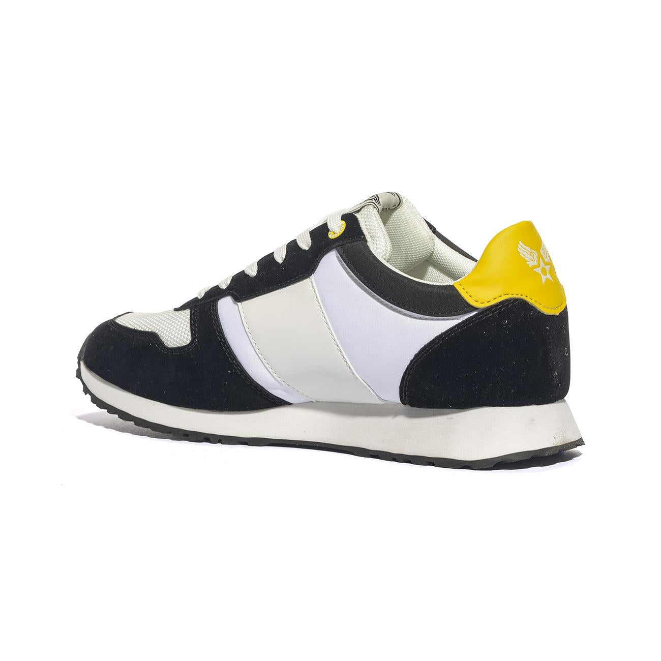 AVIREX BEAVER001 BLACK WHITE Sneakers Uomo 