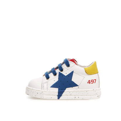 FALCOTTO 0012015331-01-1N82 WHITE-AZURE-YELLOW Sneakers Bambino 