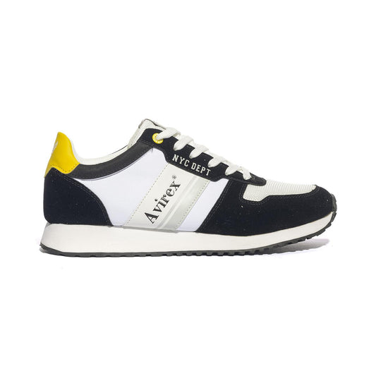 AVIREX BEAVER001 BLACK WHITE Sneakers Uomo 
