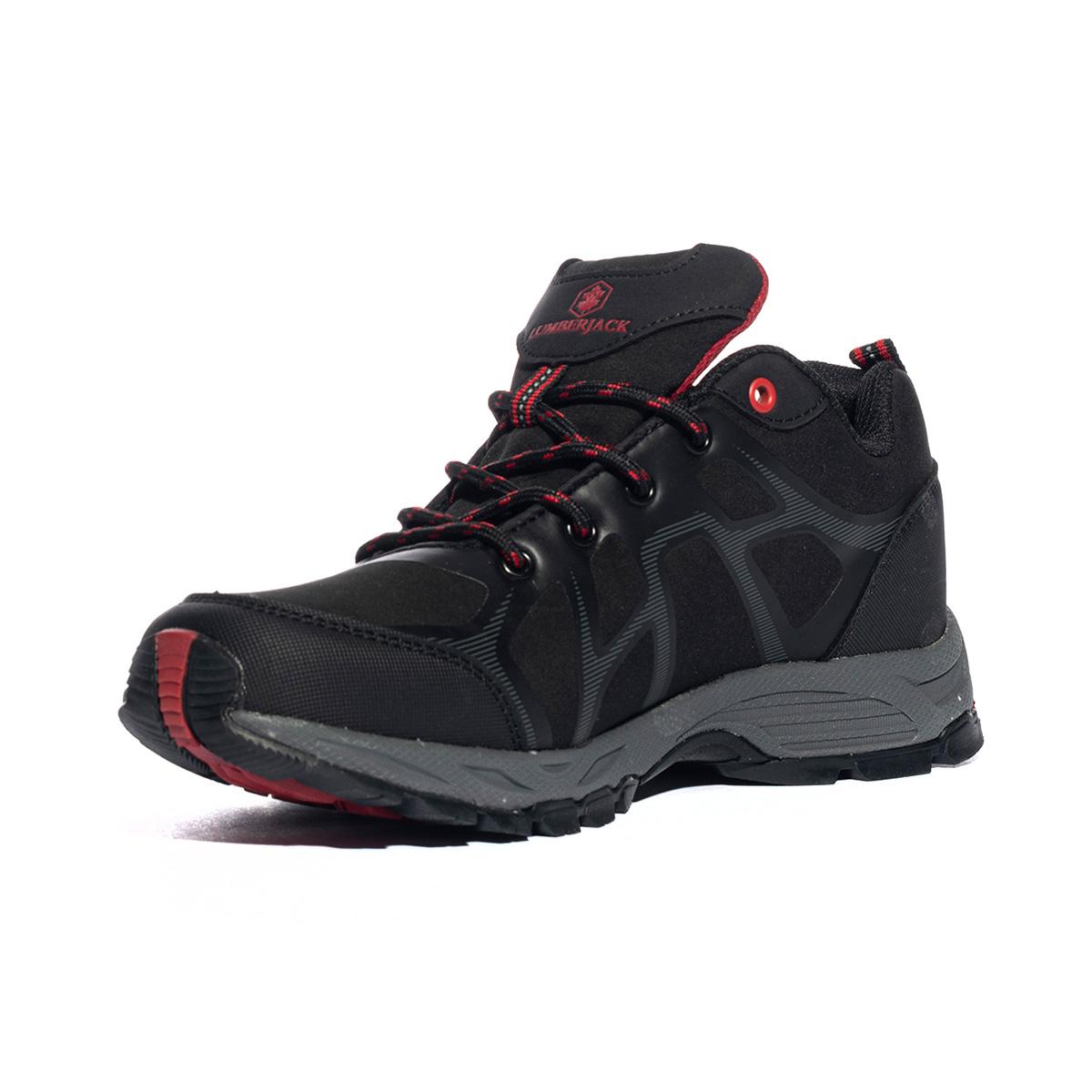 LUMBERJACK SMA6511-001 BLACK RED M0039 Sneakers Uomo 