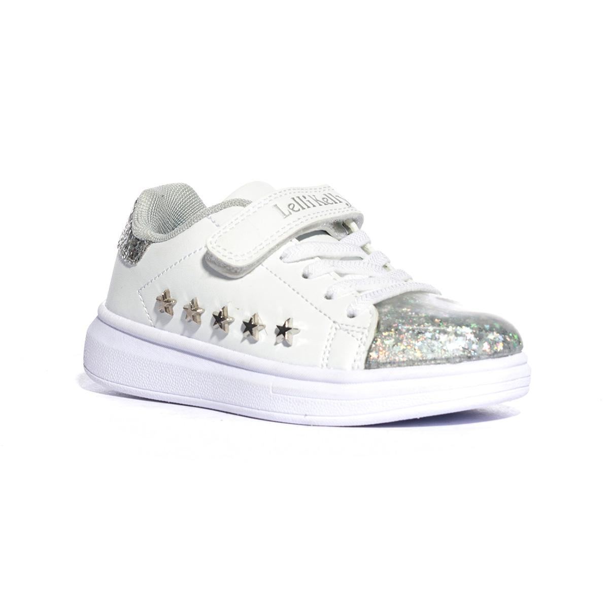 LELLI KELLY LK5821 BIANCO ARGENTO Sneakers Bambina 