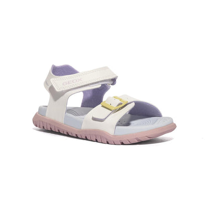 GEOX J35HQA 000BC WHITE MULTICOLOR    C0653 Sandali Bambina 